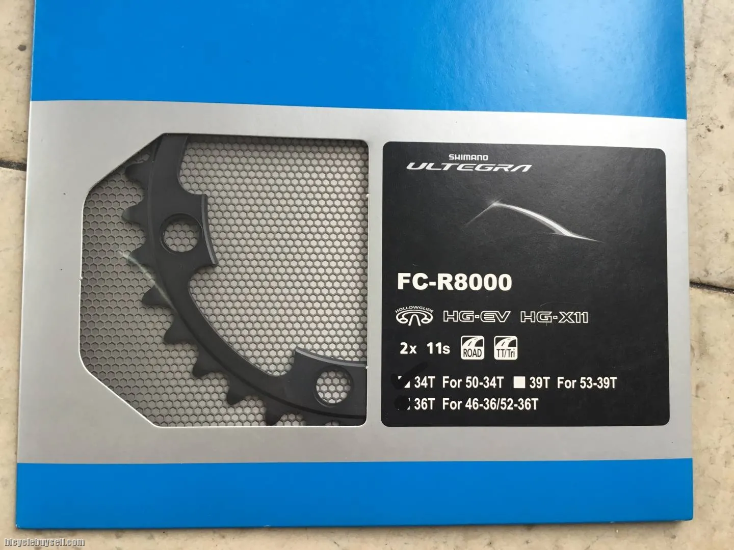Shimano Ultegra R8000 Chainring 34T - 110mmx4arm - 11speed - Japan Made -- free courier.