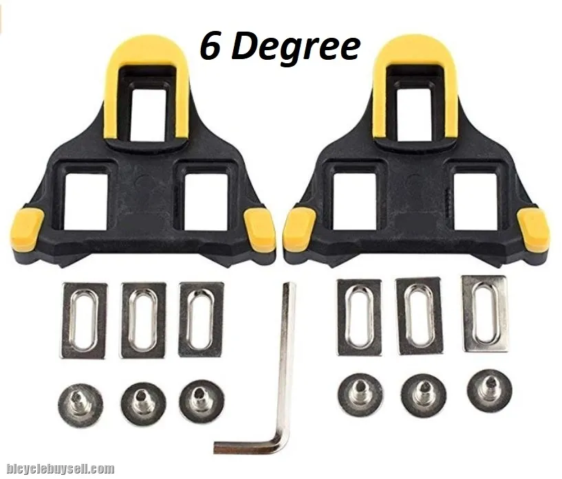 Road Bike Cleat Promend 6 degree SPD (RED &amp; Yellow)