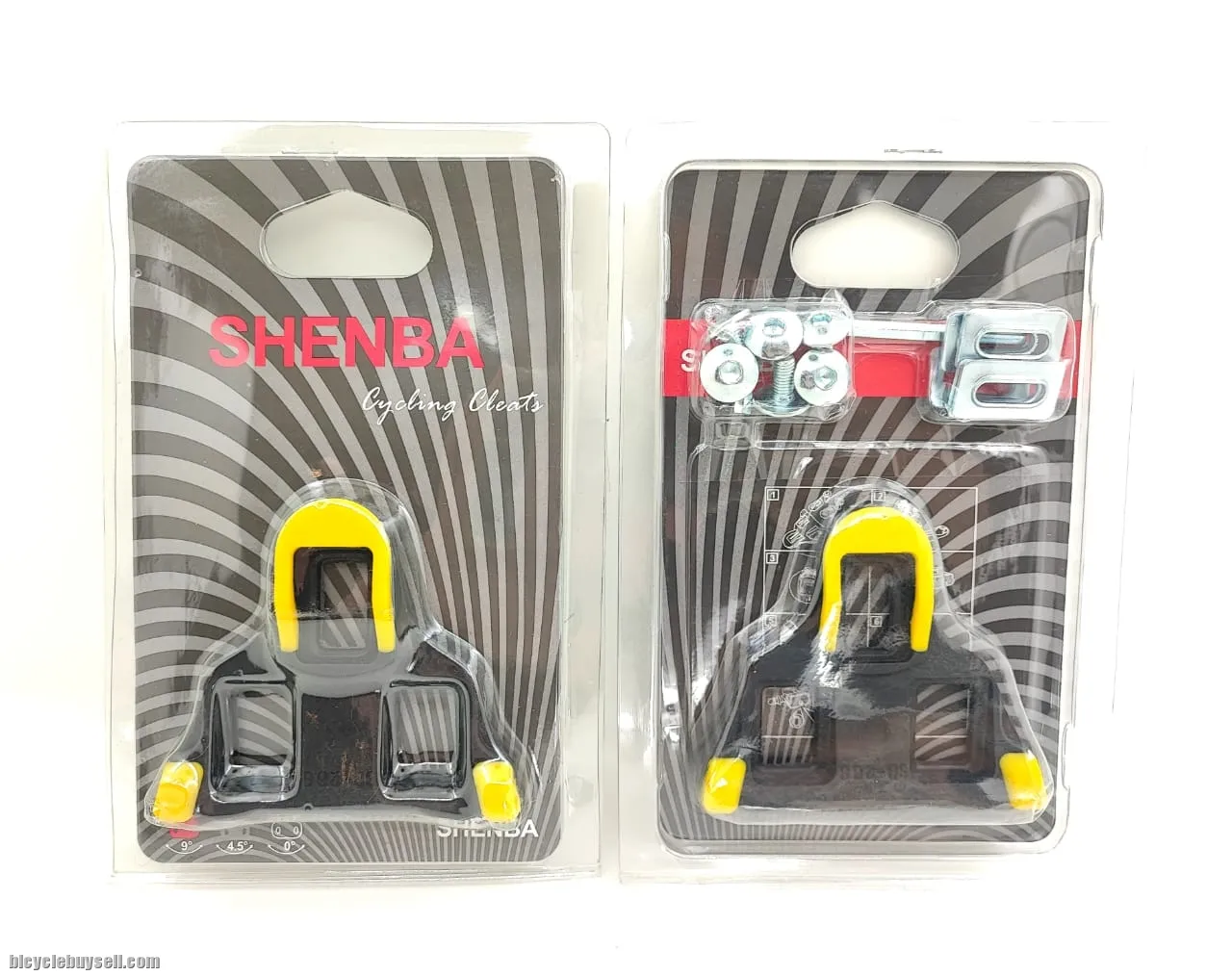 Road Bike Cleat Promend 6 degree SPD (RED &amp; Yellow)