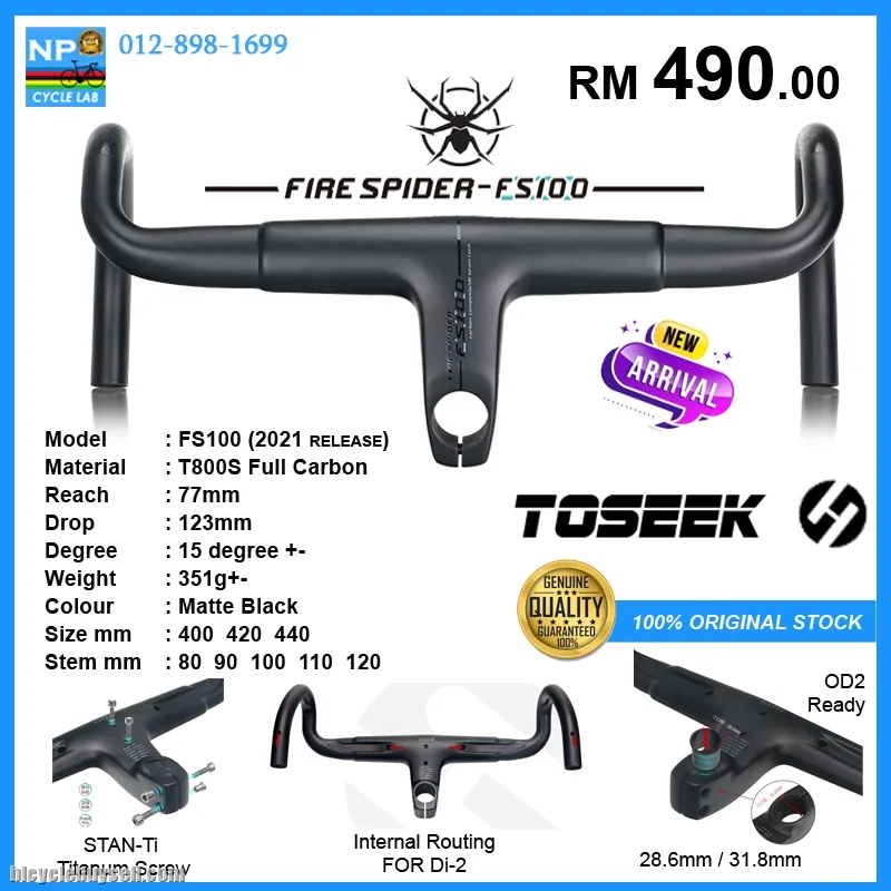 (NP CYCLE LAB) TOSEEK GENUINE CARBON PRODUCT READY STOCK