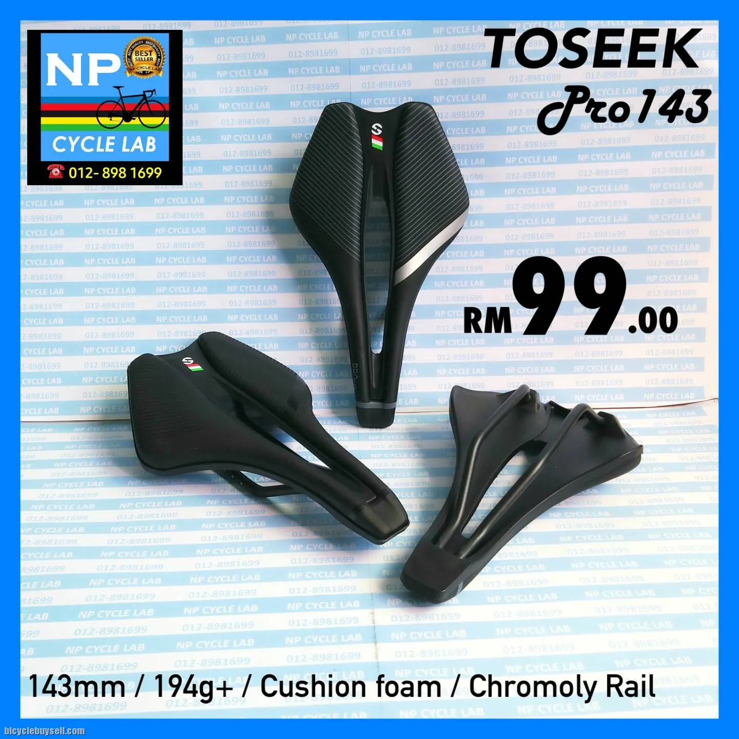 (NP CYCLE LAB KUCHING) BIKE SADDLE ORIGINAL FOR RB/MTB /FOLDING