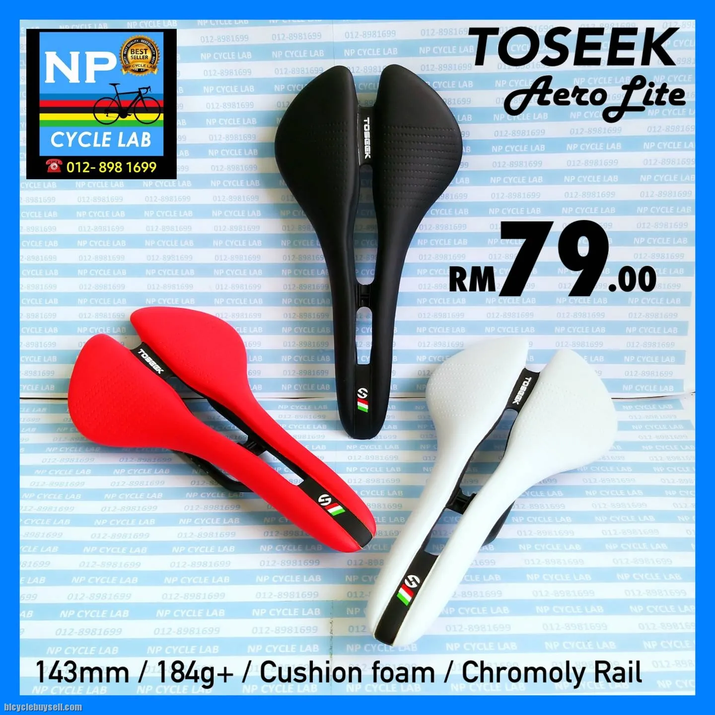 (NP CYCLE LAB KUCHING) BIKE SADDLE ORIGINAL FOR RB/MTB /FOLDING