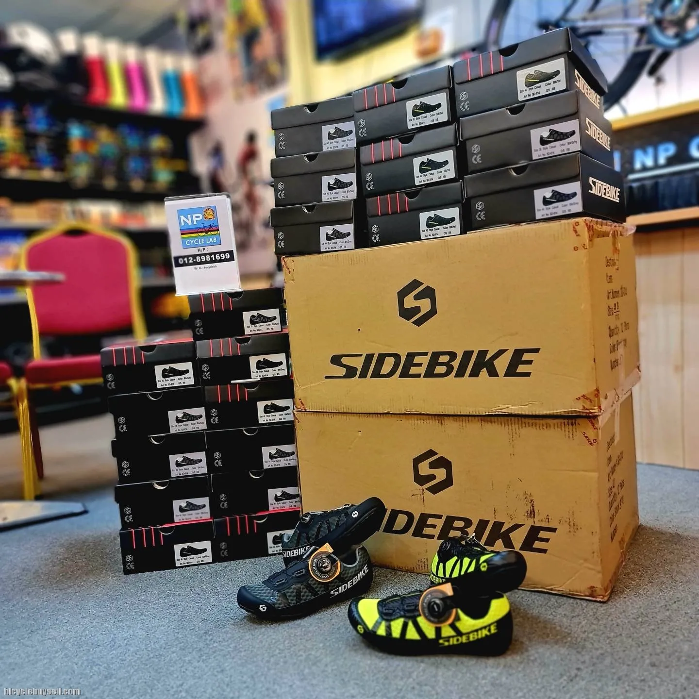 (NP CYCLE LAB) SIDEBIKE NON-CLEAT CYCLING SHOE ATOP LOCK