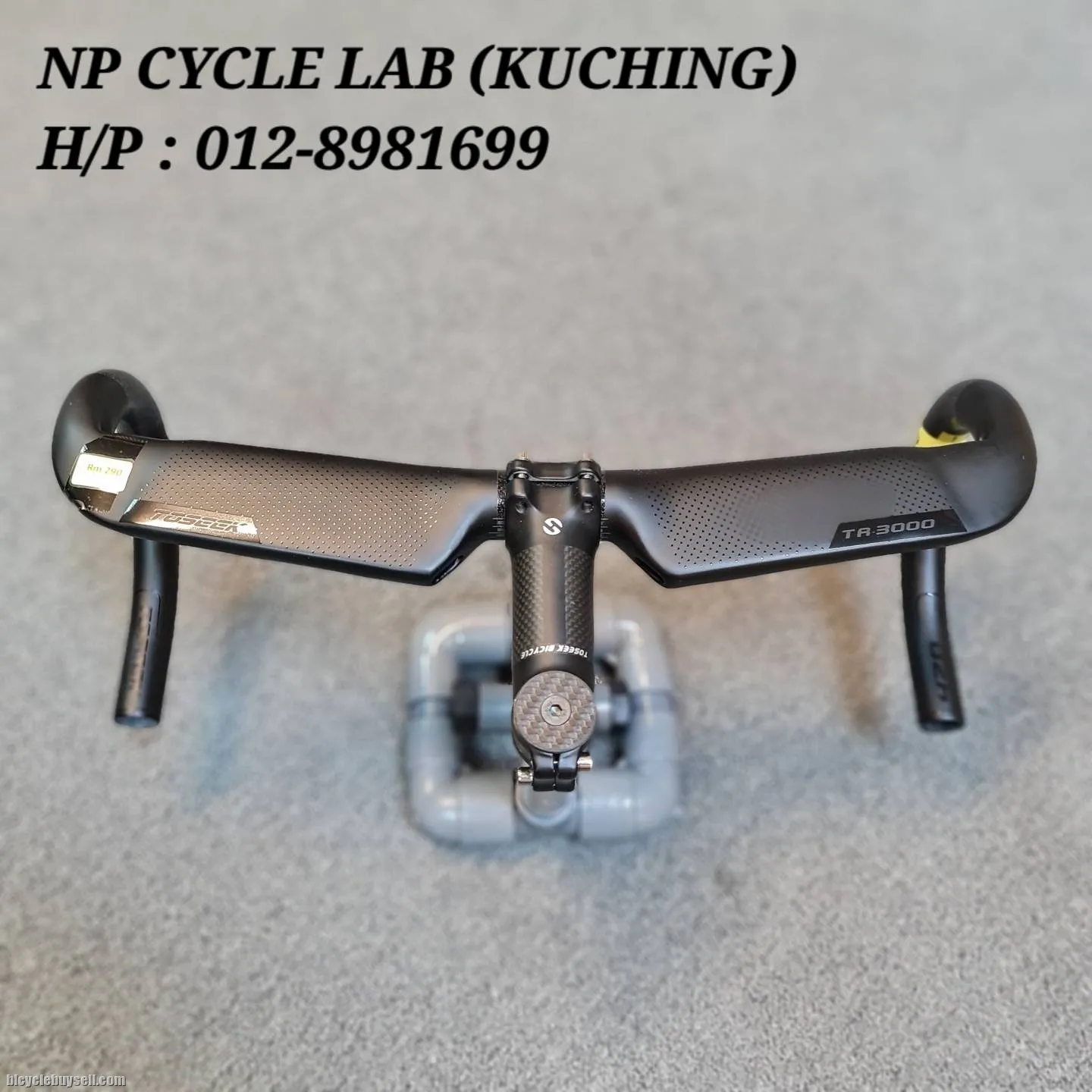 (NP CYCLE LAB KUCHING) TOSEEK TR-3000 T800S FULLCARBON HANDLEBAR
