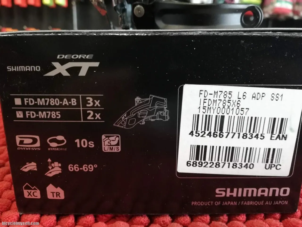 SHIMANO XT FD-M785 (2X10SPEEDS)