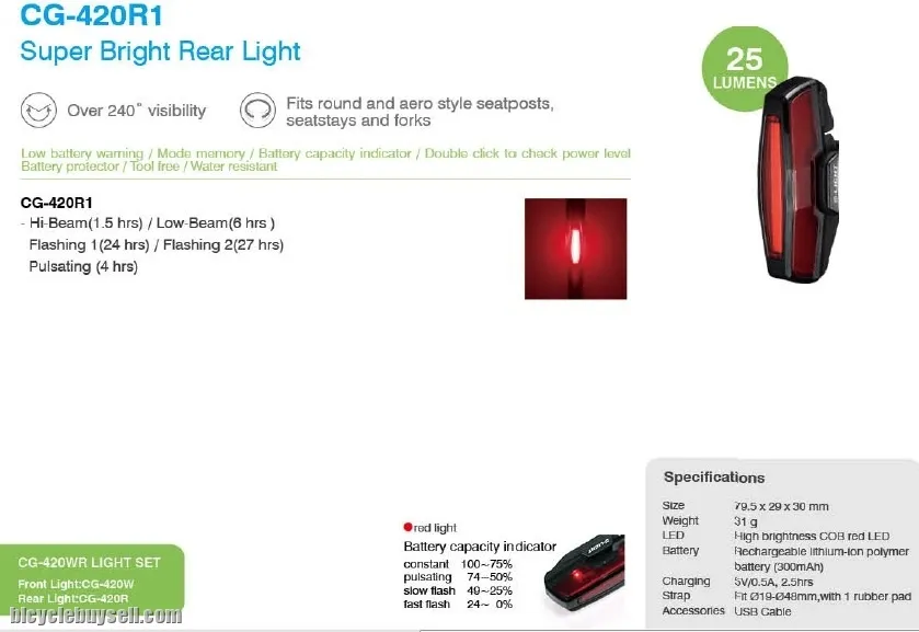 D-LIGHT AERO Safety Lights/CG-420R1