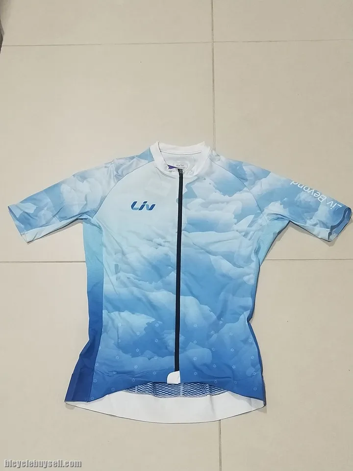 LIV Cloud Skyblue Series Short sleeves Cycling Jersey - Race Fit