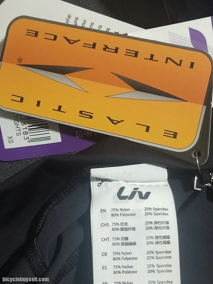 2019 Series Legenda Size XS - Long Cycling Tights Black / Purple with End Zippers