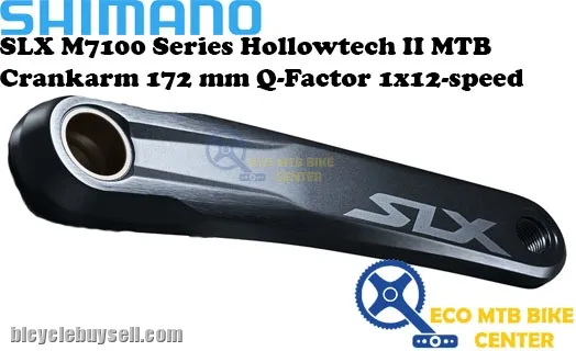SHIMANO SLX M7100 Series Hollowtech II MTB Crankarm 172 mm Q-Factor 1x12-speed FC-M7100-1