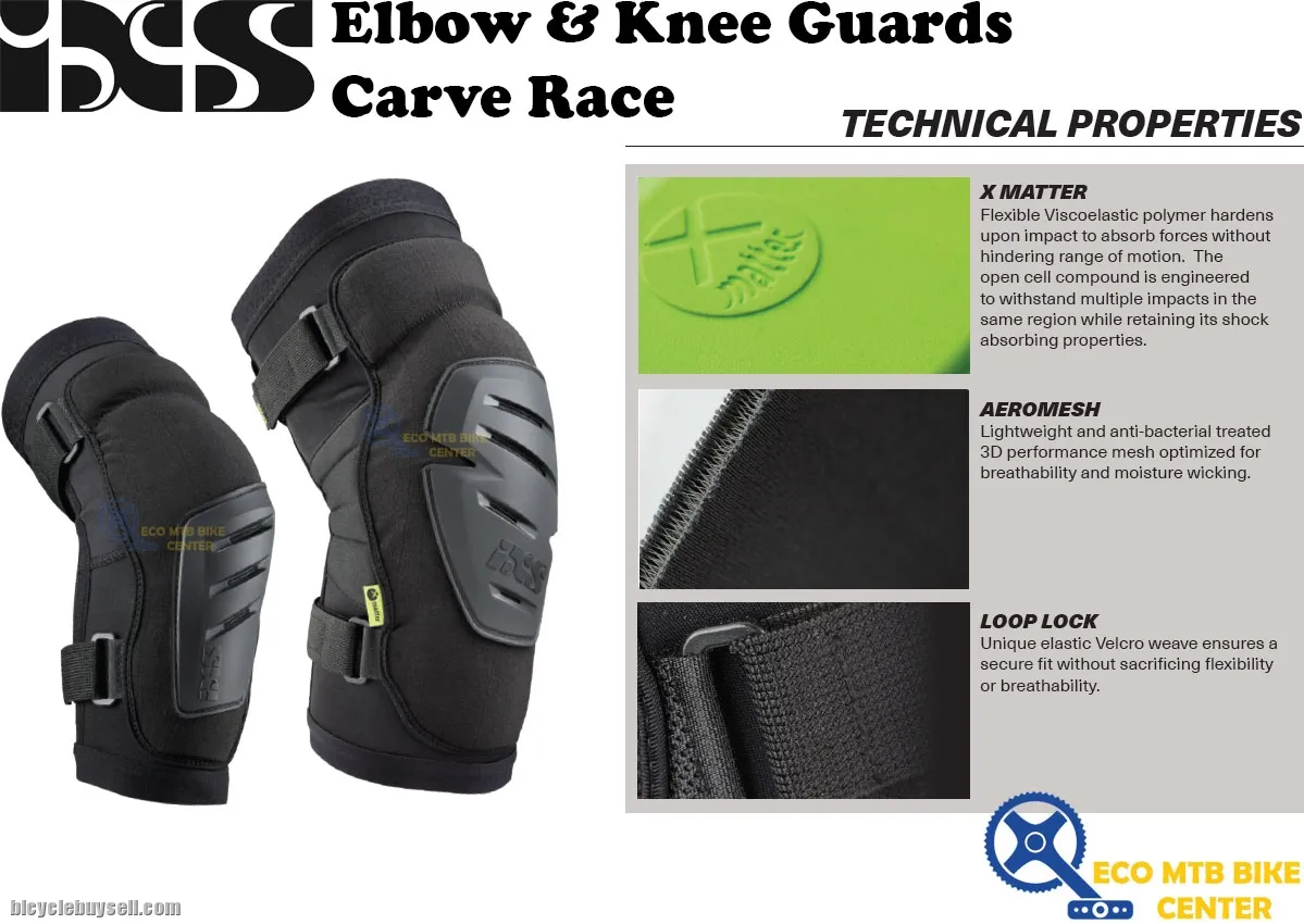 IXS Elbow Guards Carve Race