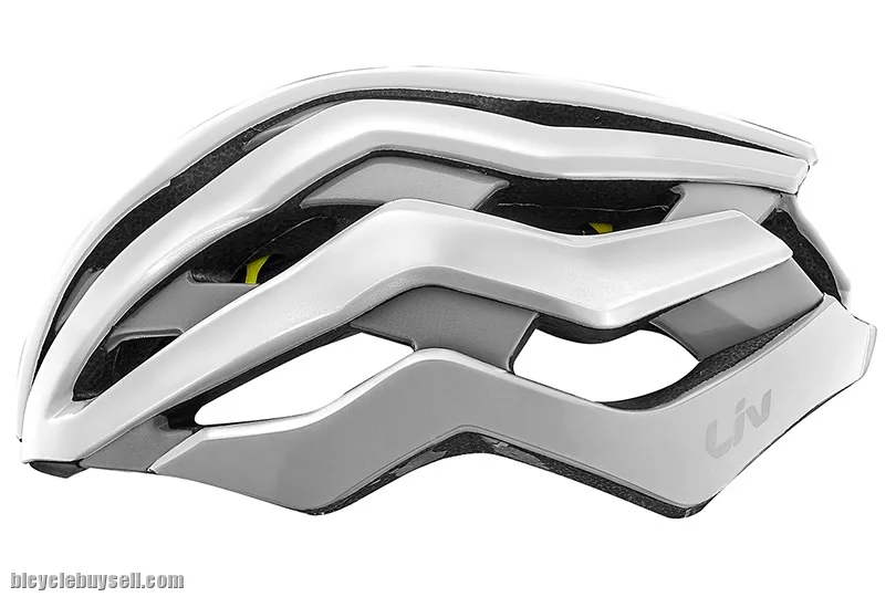 LIV Rev Pro Asia Cycling Helmet MIPS S and M in Matt White and Glossy Black S (250g) M (270g) Giant