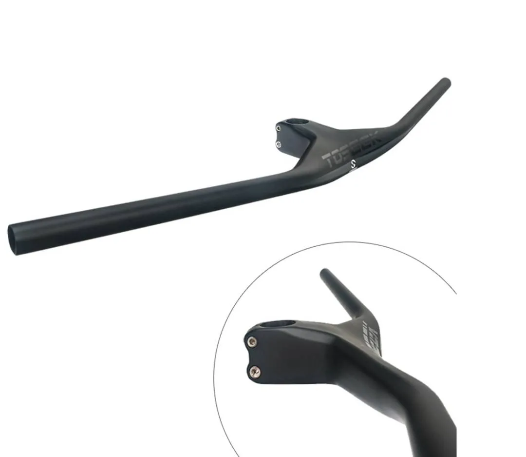 Toseek MTB Integrated Carbon Fibre Handlebar Matte (Black) 800mm