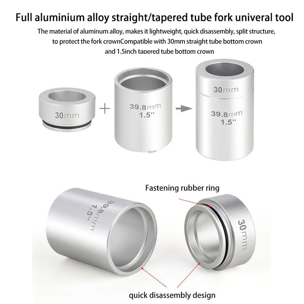 TOOPRE Bicycle Fork Base Installation Aluminum Alloy MTB Road Bike Crown Race Head Tube bottom drive