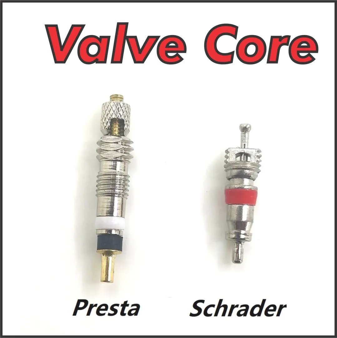 Bicycle Presta Valve Core Tyre Valve Core Schrader Valve Core Tubeless Road Bike MTB Bike (Sliver)
