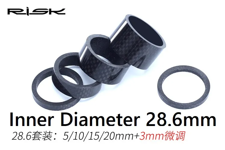 5 Sizes Carbon Fiber Headset Stem Spacers New Cycling MTB RB