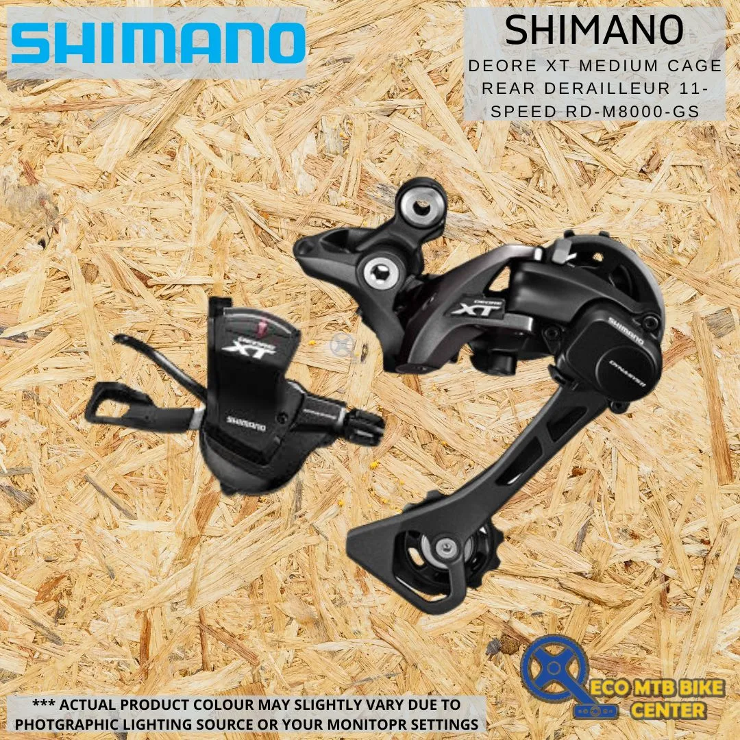 SHIMANO DEORE XT Right Shift Lever + Medium Cage Rear Derailleur 11-speed (OE PACKING) SL-M8000-R+RD