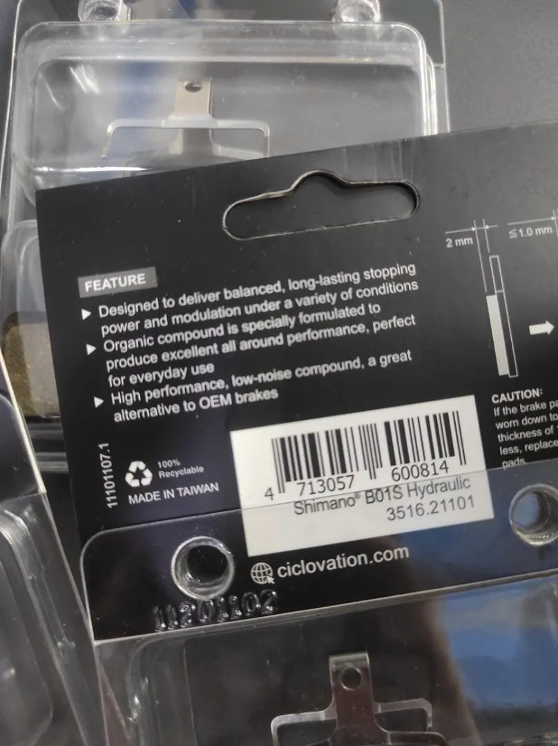CLICLOVATION BRAKE PADS
