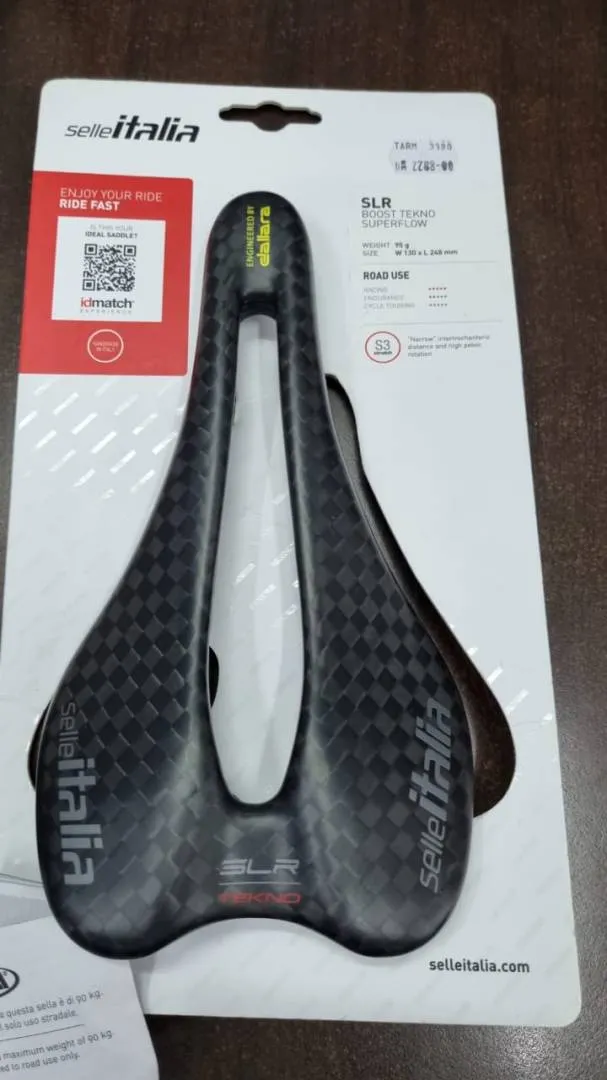 Selle Italia SLR Boost Tekno SuperFlow (S3) Carbon (95g) Brand New !!
