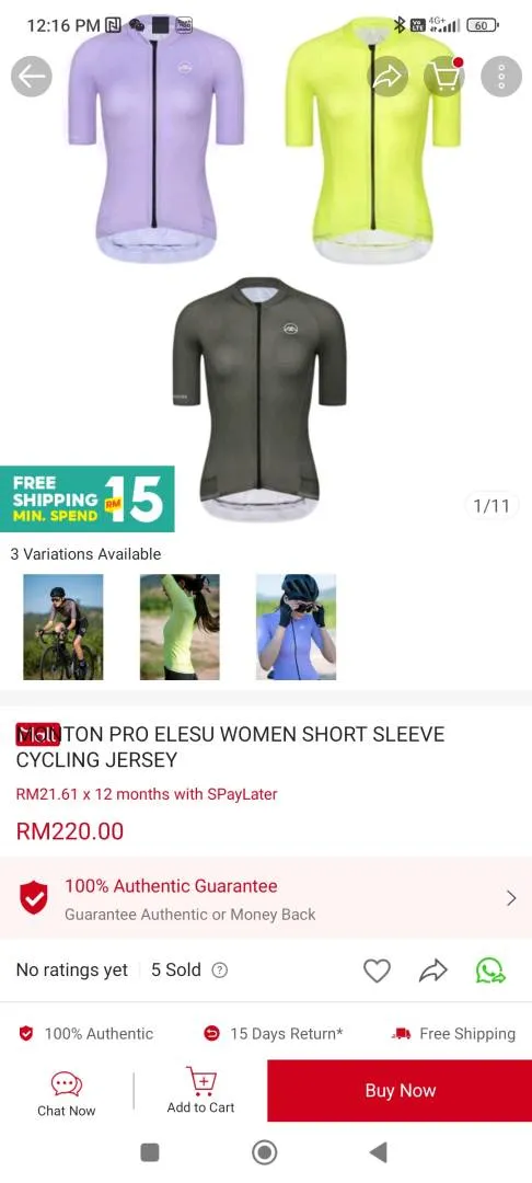 Monton Pro Elesu Women Short Sleeve Cycling Jersey
