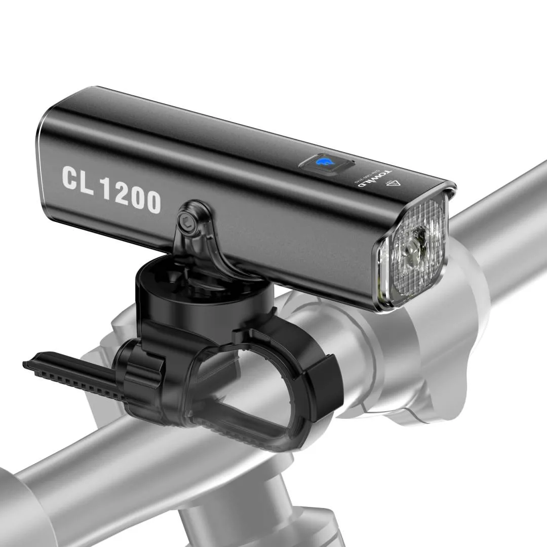 TOWILD CL1200 1200LM Bike Light Front Lamp USB Rechargeable LED 4000mAh Bicycle Light Waterproof