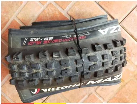 VITTORIA MAZZA 29X2.6 KEVLAR FOLDABLE TIRE TRAIL / ENDURO USE - USED ONLY 1 RIDE TIRE