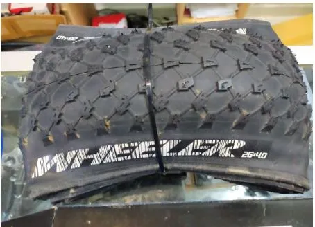 WHEELER KEVLAR FOLDABLE FATBIKE TIRE 26X4.0 LAST PIECE CLEARANCE - USED ONLY ONE RIDE