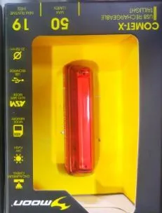 SAFETY LIGHT MOON COMET  RED