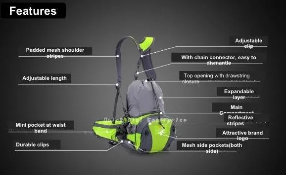 Waist bag + backpack