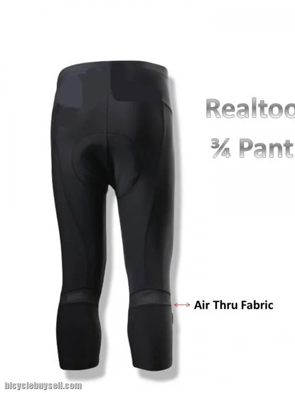 Realtoo Cycling 3/4 Pants (Gel Padding)