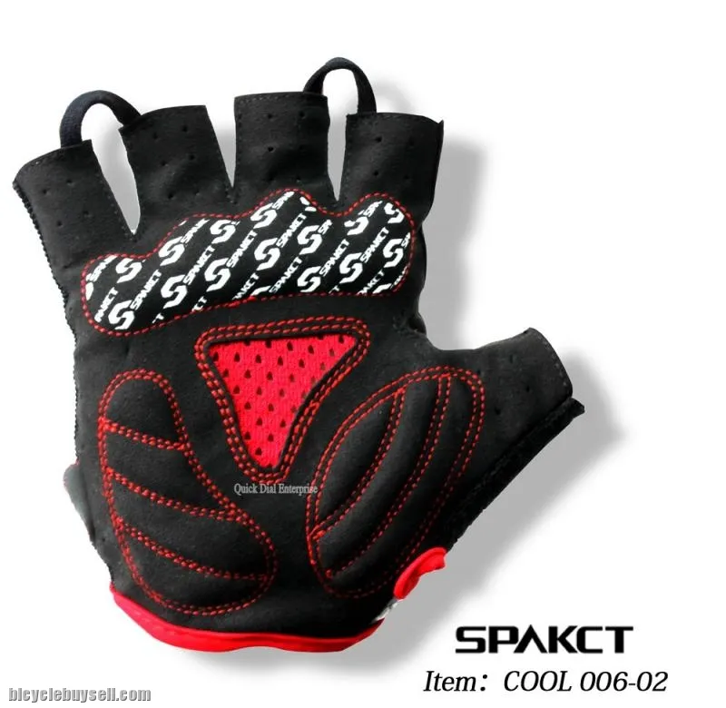 Original ~ Spakct skeleton style half fingers gloves for cycle