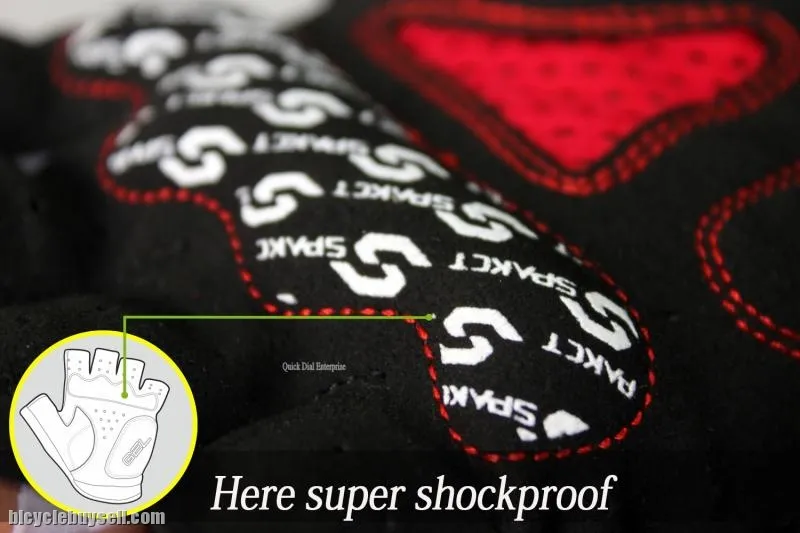 Original ~ Spakct skeleton style half fingers gloves for cycle