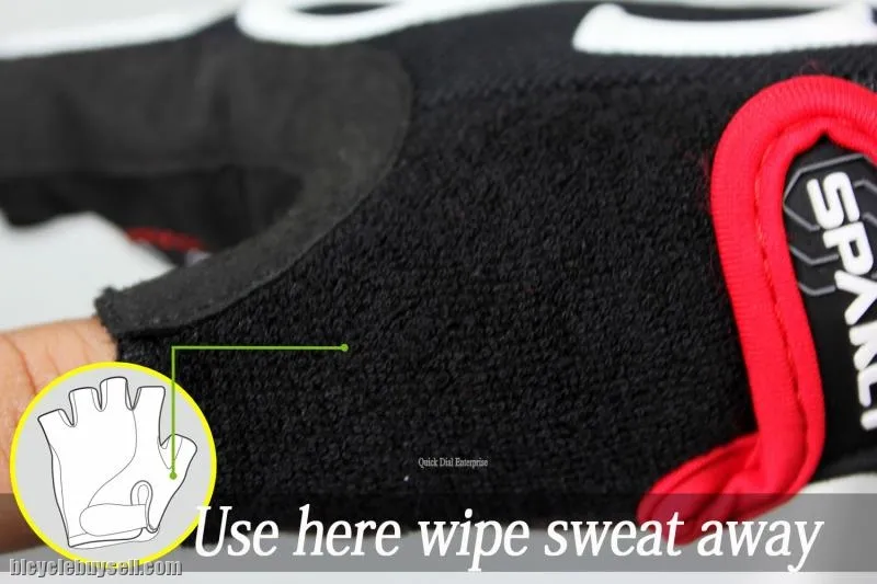 Original ~ Spakct skeleton style half fingers gloves for cycle