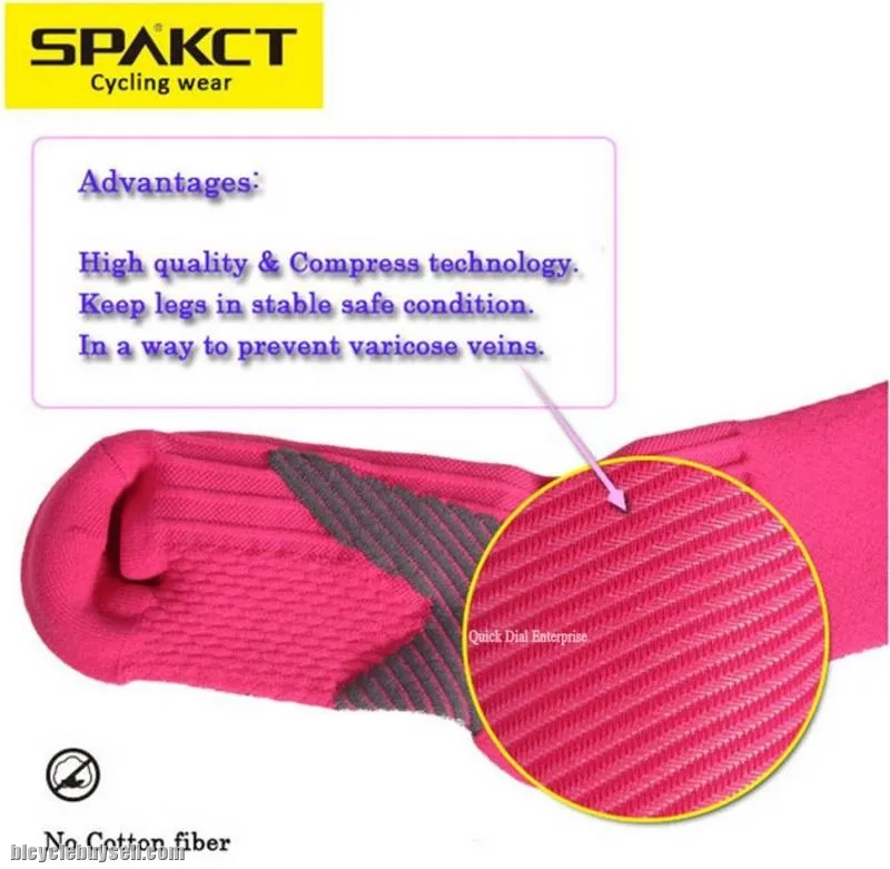 Professional cycling compression stockings