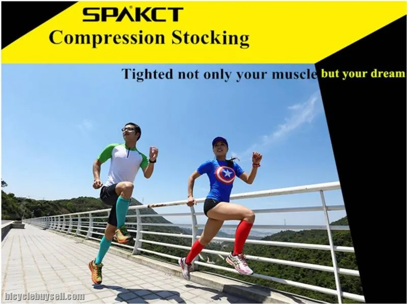 Professional cycling compression stockings