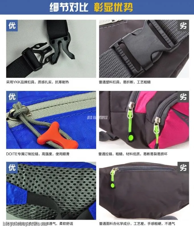 DOITE Travel Hiking Running Fanny Pack Cycling Sport Waist Belt
