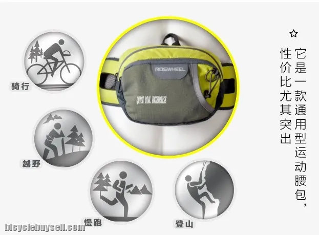 Roswheel New Fanny Pack 2 Colors Multifunction Bicycle Waist Bag