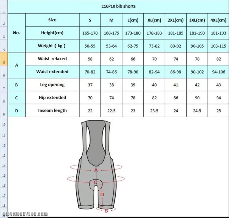 Original Cycle2u `Advanced` bike physical training Short Bib GEL pants ( TOP RANGE )