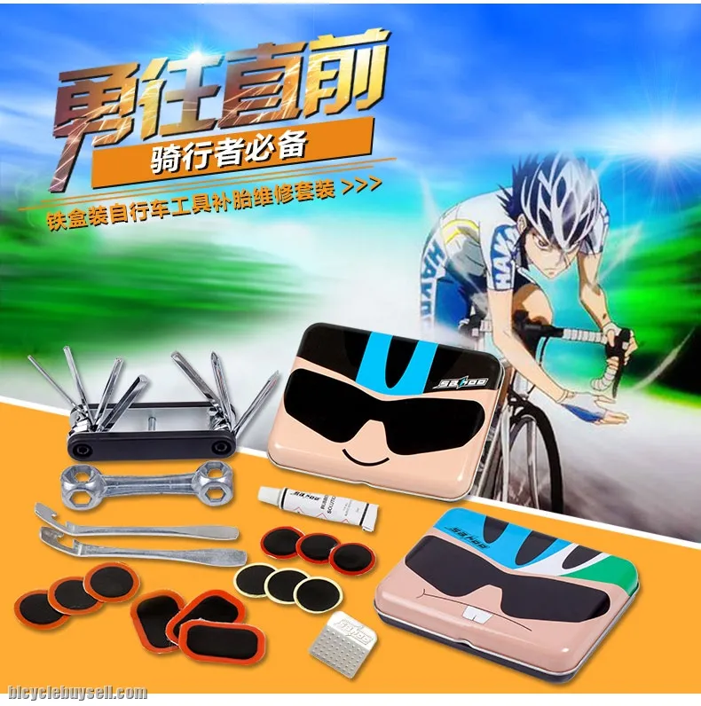 SAHOO Bike Tools Cycling Tyre Tire Repair Kit Complete Box