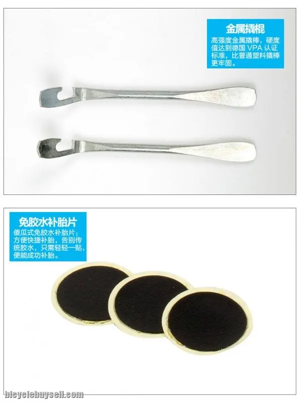 SAHOO Bike Tools Cycling Tyre Tire Repair Kit Complete Box