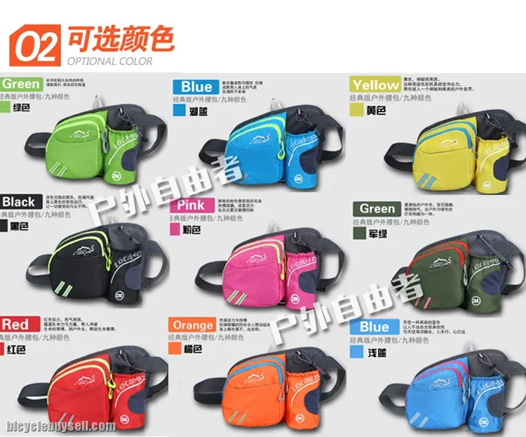 Outdoor Cycling Unisex Dacron Waist Bag