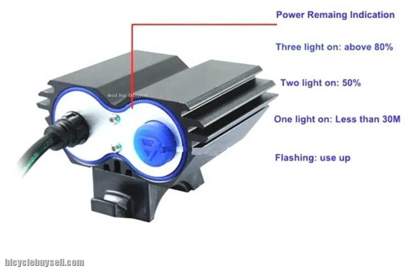 CREE XM-L 2*T6 LED Light for Bike 3000 Lumen