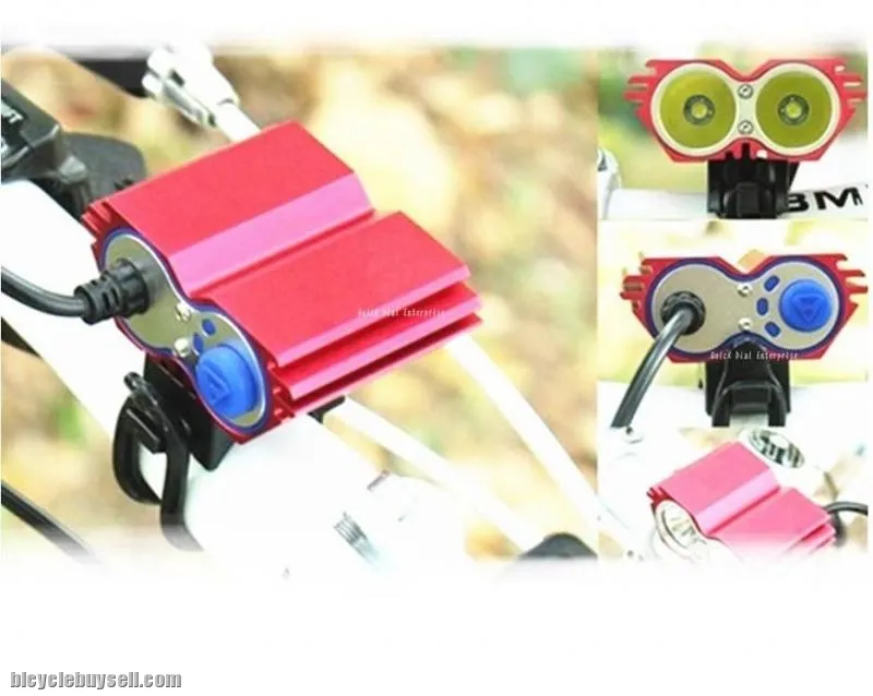 CREE XM-L 2*T6 LED Light for Bike 3000 Lumen