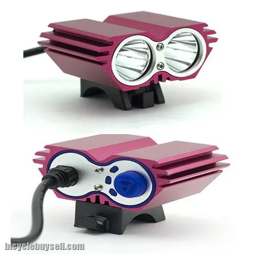 CREE XM-L 2*T6 LED Light for Bike 3000 Lumen