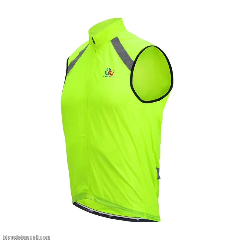 Green/Fluorescent Cycling Vest with reflection