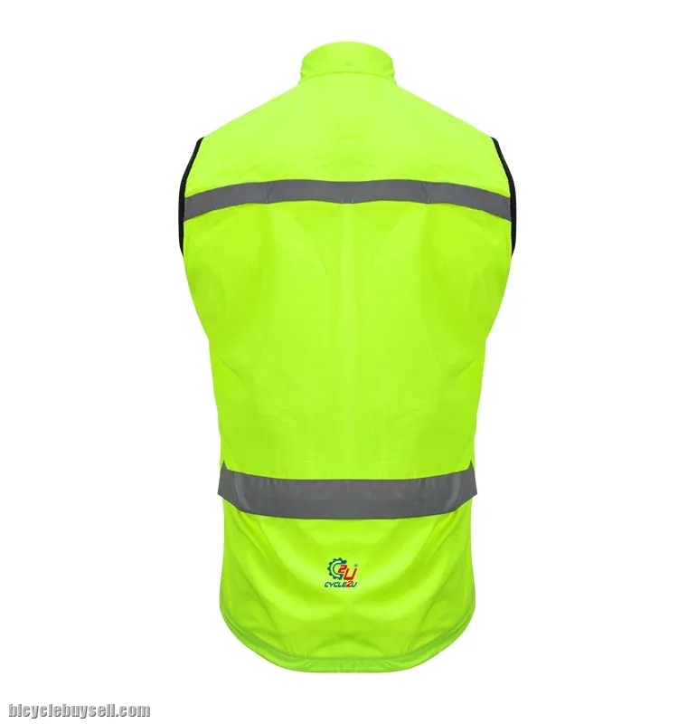 Green/Fluorescent Cycling Vest with reflection