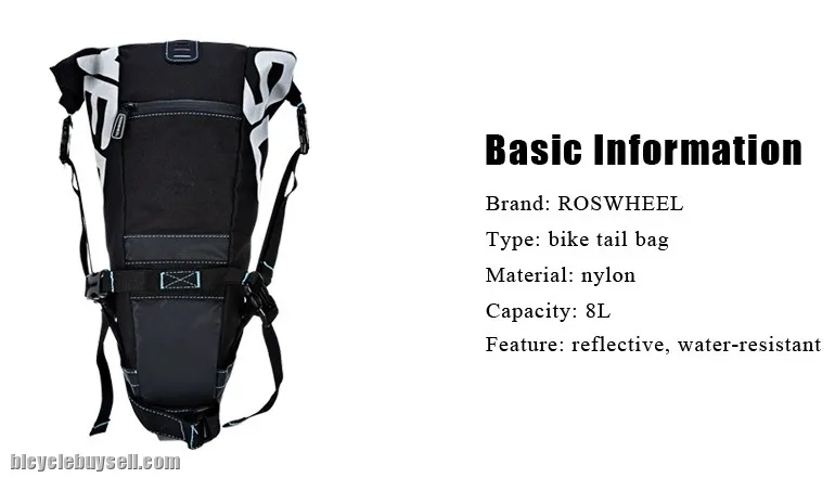 bicycle saddle back bike waterproof bag large capacity tail water