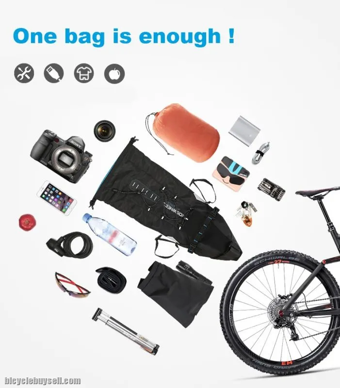 bicycle saddle back bike waterproof bag large capacity tail water