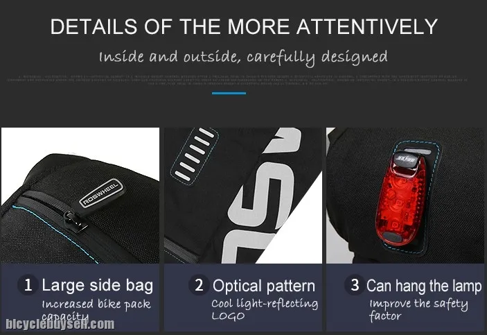 bicycle saddle back bike waterproof bag large capacity tail water