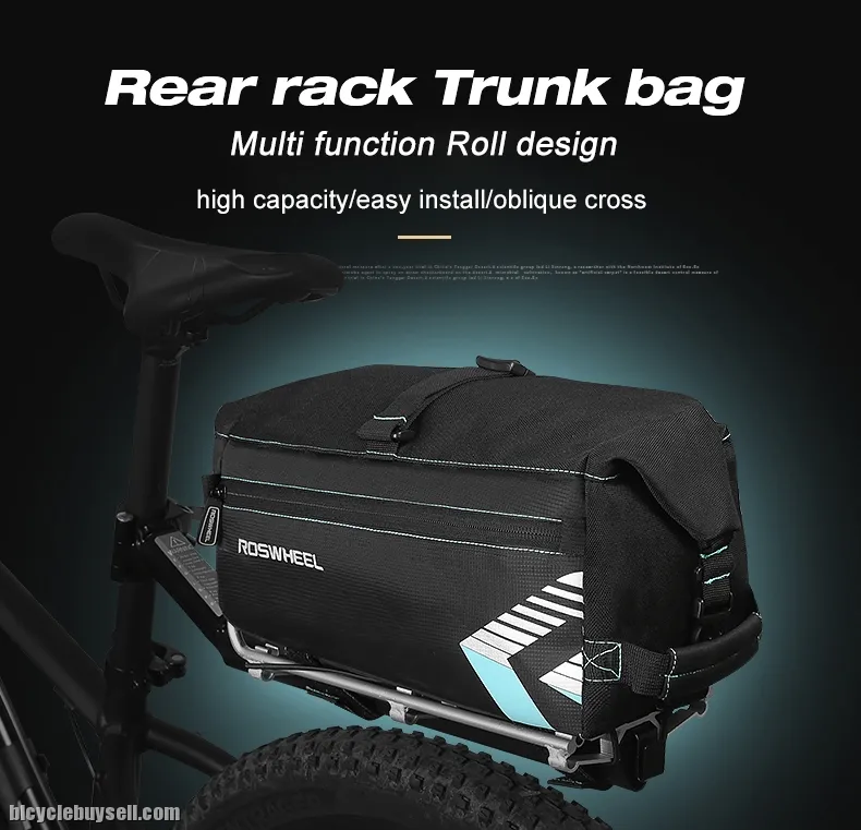 ROSWHEEL 6L Multifunctional Bike Rear Rack Pack