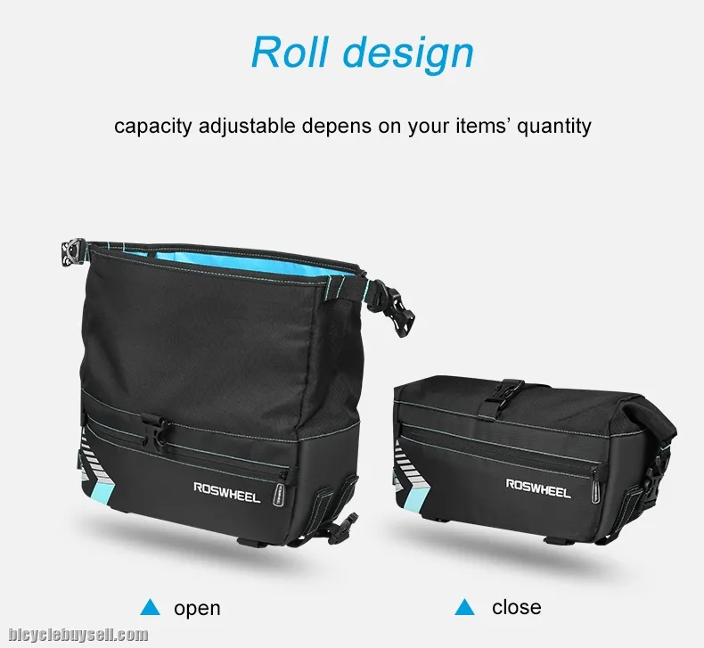 ROSWHEEL 6L Multifunctional Bike Rear Rack Pack